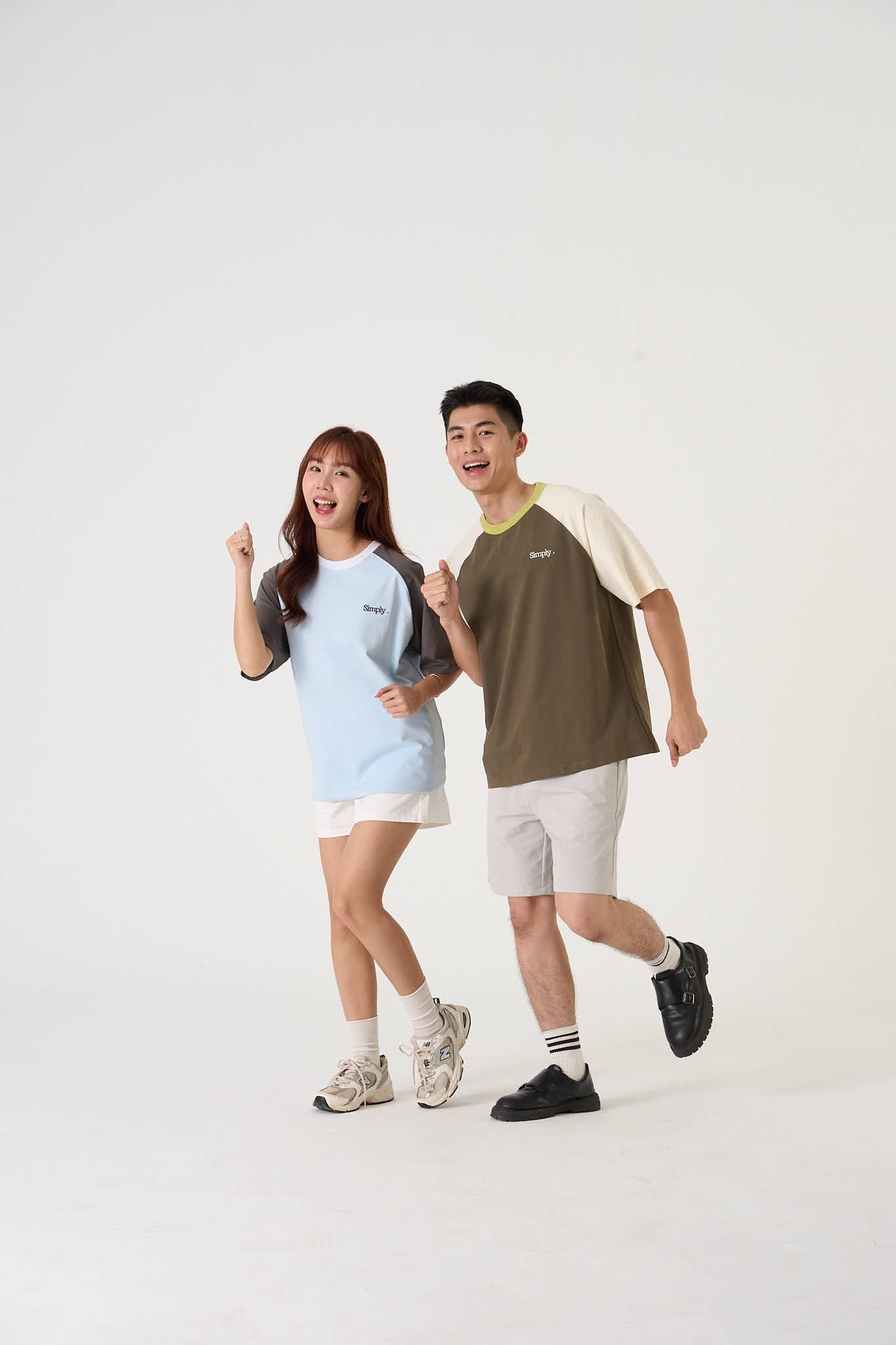 Simply. Unisex Oversized Tri-Colour T - Simply